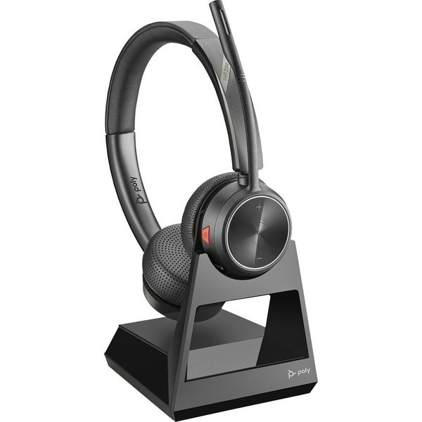 Plantronics Headset, Binaural, Over-The-Head, 400' Range, Black PLN21302001